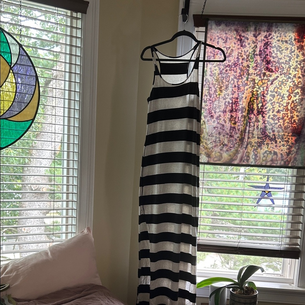 lululemon athletica Striped Black and White Maxi Dress